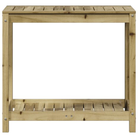 Oppottafel met schap 82,5x50x75 cm geïmpregneerd grenenhout 5