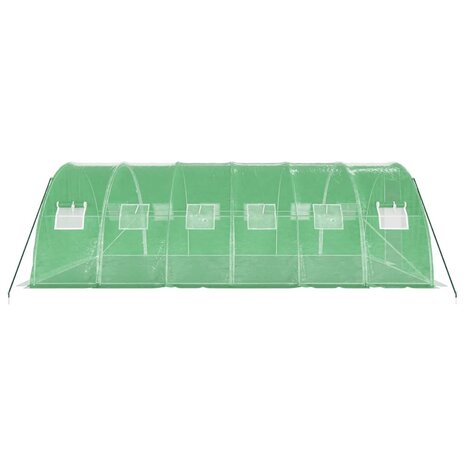 Tuinkas met stalen frame 24 m² 6x4x2 m groen 5