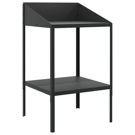 Plantenstandaard 56,5x54,5x100 cm verzinkt staal antracietkleur 2