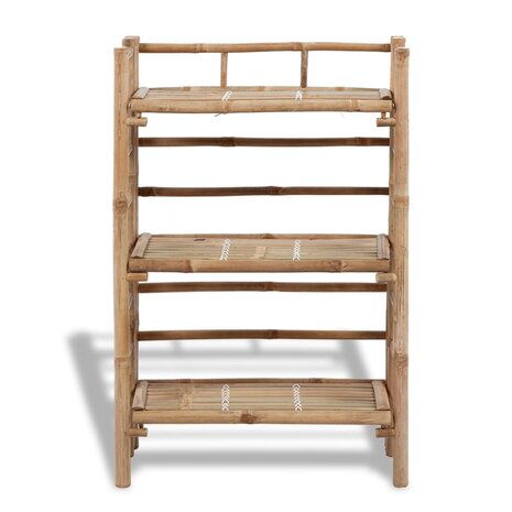 Plantenrek bamboe met 3 plankjes 2