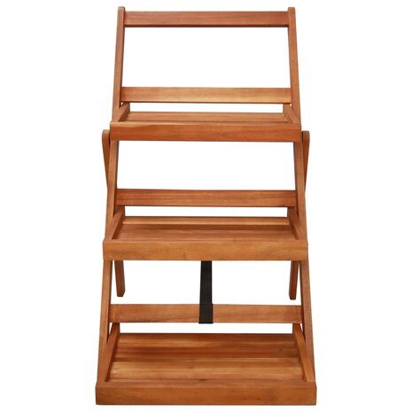 Plantenstandaard 3-laags 50x63x80 cm massief acaciahout 2