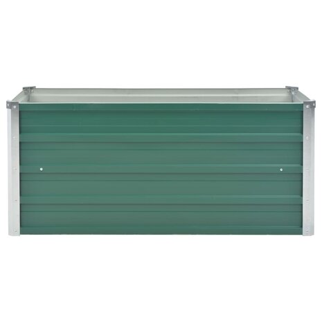 Plantenbak verhoogd 100x40x45 cm gegalvaniseerd staal groen 3