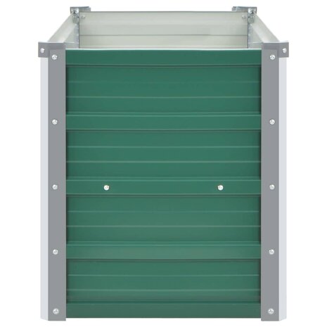 Plantenbak verhoogd 100x40x45 cm gegalvaniseerd staal groen 4