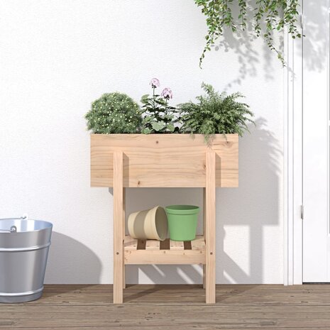 Plantenbak 62x30x69 cm massief grenenhout 1