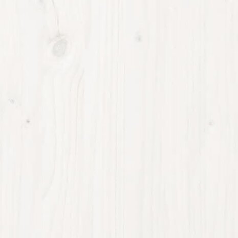 Plantenbak 62x30x69 cm massief grenenhout wit 8