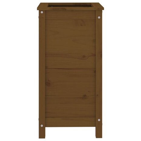 Plantenbak 40x40x78 cm massief grenenhout honingbruin 4
