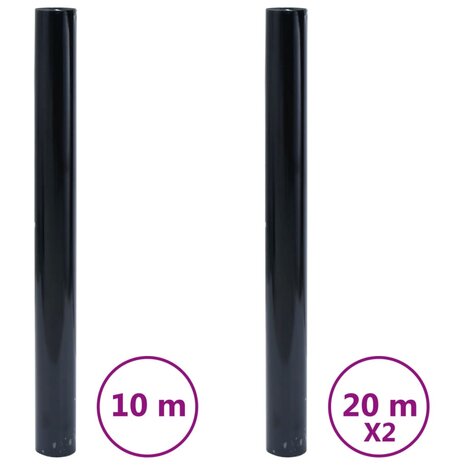 Raamfolies 3 st statisch mat PVC zwart 2
