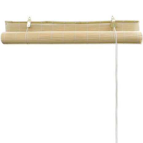 Rolgordijn 140x160 cm bamboe naturel 4
