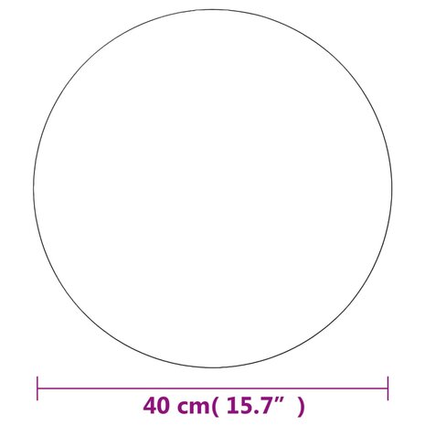 Wandspiegel rond 40 cm glas 7