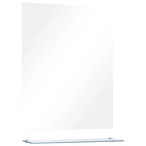 Wandspiegel met schap 50x60 cm gehard glas 2