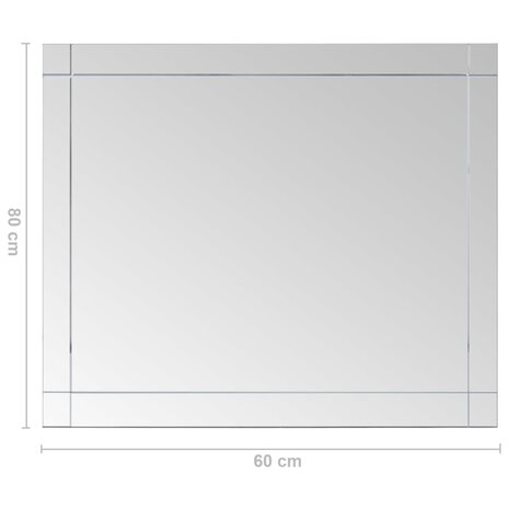 Wandspiegel 80x60 cm glas 6