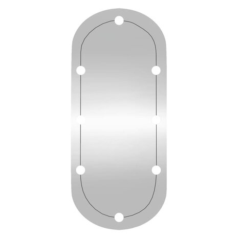 Wandspiegel met LED&apos;s ovaal 40x90 cm glas 5