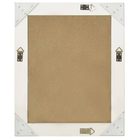 Wandspiegel barok stijl 50x60 cm wit 3