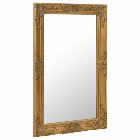 Wandspiegel barok stijl 50x80 cm goudkleurig 2