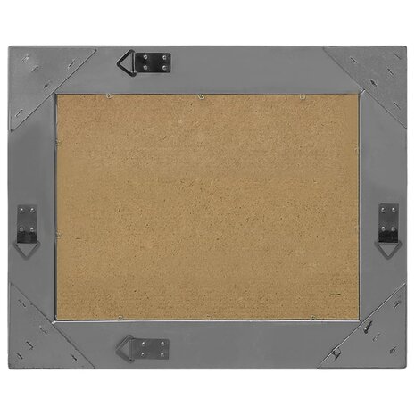 Wandspiegel barok stijl 60x40 cm zwart 3