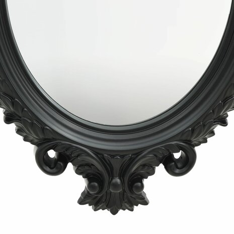 Wandspiegel kasteel stijl 56x76 cm zwart 3