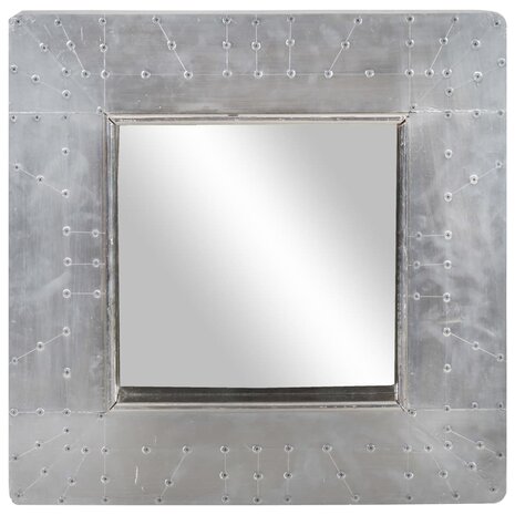 Spiegel luchtvaartstijl 50x50 cm metaal 2