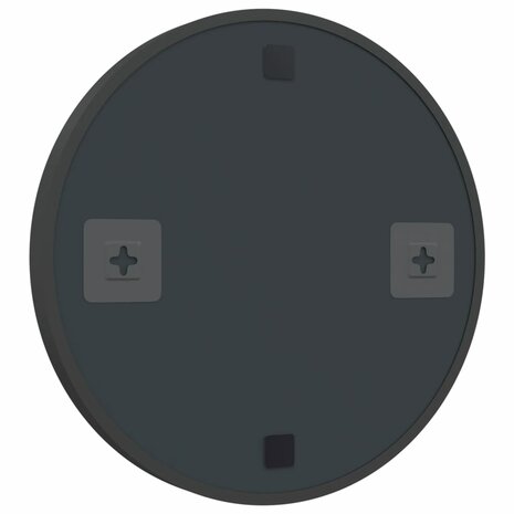 Wandspiegel 40 cm zwart 5