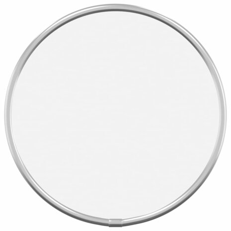 Wandspiegel rond Ø20 cm zilverkleurig 2
