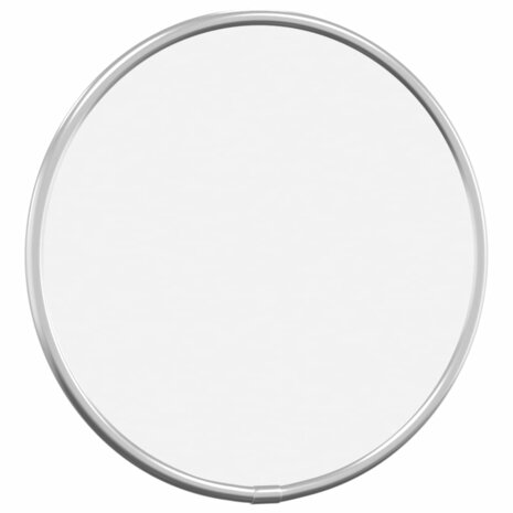Wandspiegel rond Ø20 cm zilverkleurig 3
