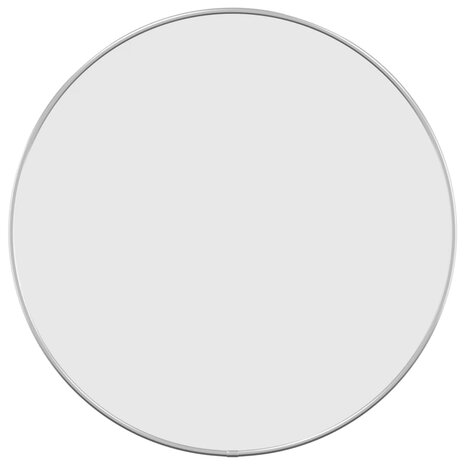 Wandspiegel rond Ø50 cm zilverkleurig 2