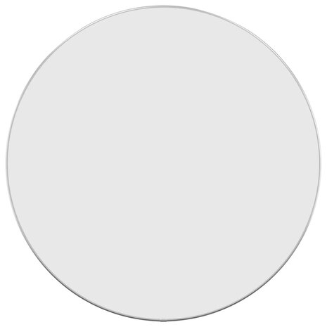 Wandspiegel rond Ø60 cm zilverkleurig 2