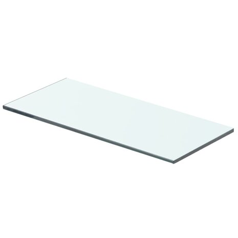 Wandschap transparant 40x12 cm glas 1