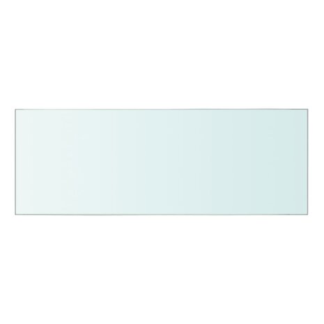 Wandschap transparant 40x12 cm glas 2