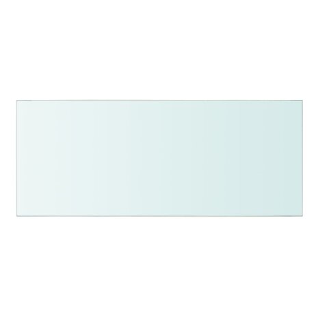 Wandschap transparant 50x20 cm glas 2