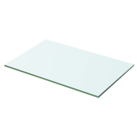 Wandschap transparant 50x25 cm glas 1