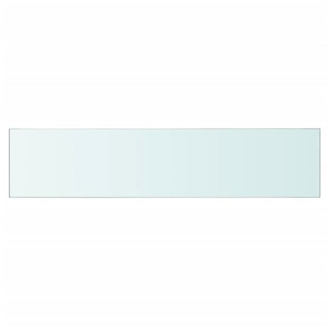 Wandschap transparant 60x12 cm glas 2