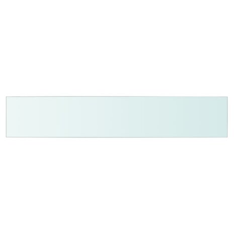 Wandschap transparant 80x15 cm glas 2