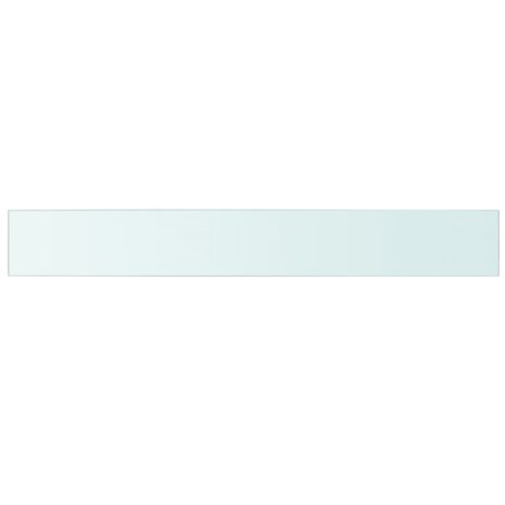 Wandschap transparant 110x15 cm glas 2