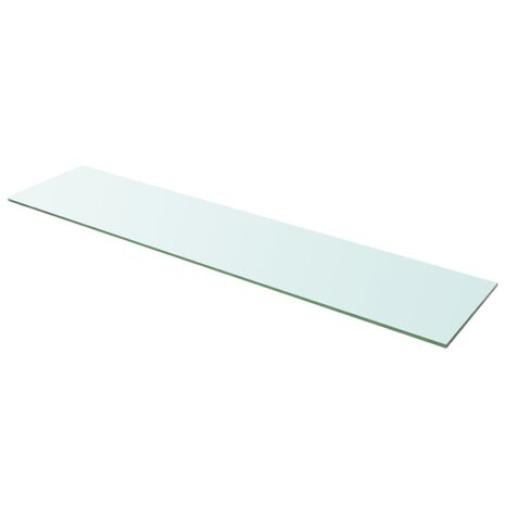 Wandschap transparant 110x25 cm glas 1