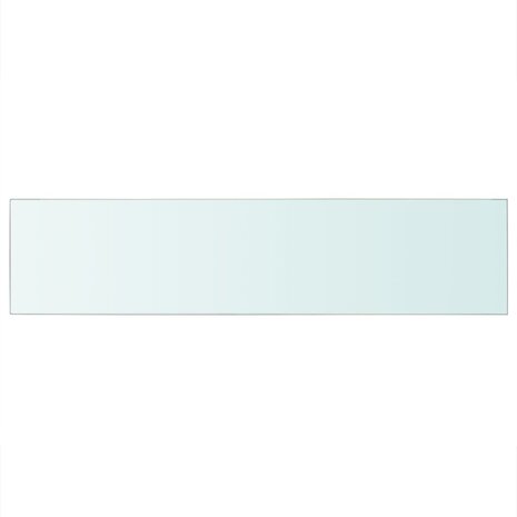 Wandschap transparant 110x25 cm glas 2