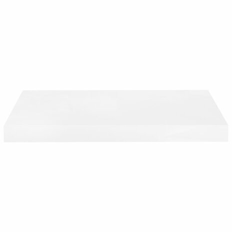 Wandschap zwevend 50x23x3,8 cm MDF hoogglans wit 4