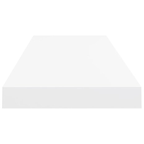 Wandschap zwevend 80x23,5x3,8 cm MDF wit 5