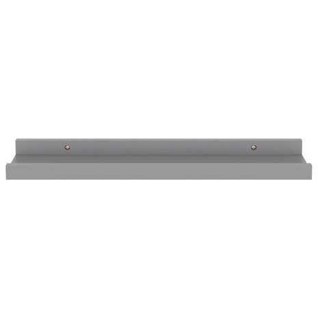 Wandschappen 4 st 40x9x3 cm grijs 5