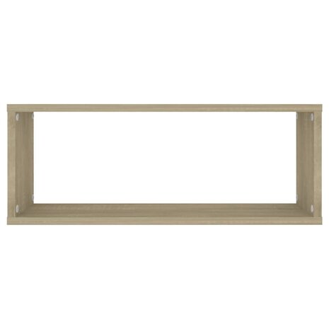 Wandschappen kubus 4 st 60x15x23 cm bewerkt hout sonoma eiken 5