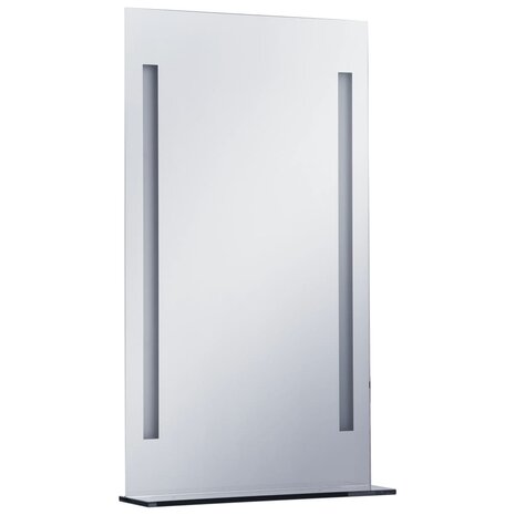 Badkamerspiegel LED met schap 60x100 cm 2