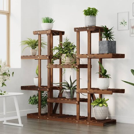 Plantenstandaard 110x25x110,5 cm massief vurenhout 3