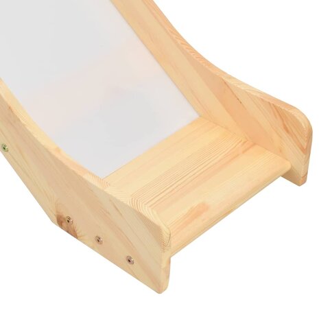 Kinderhoogslaper met glijbaan en ladder grenenhout 97x208 cm 5