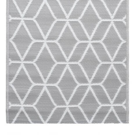 Buitenkleed 120x180 cm PP grijs 5