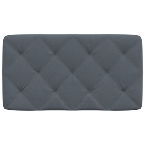 Hoofdbordkussen 80 cm fluweel donkergrijs 5