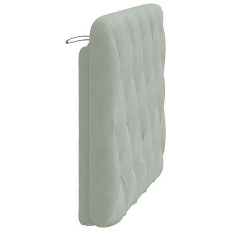 Hoofdbordkussen 100 cm velvet lichtgrijs 6