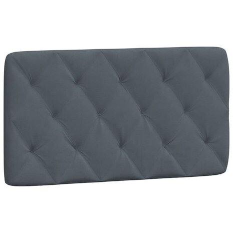 Hoofdbordkussen 100 cm fluweel donkergrijs 2