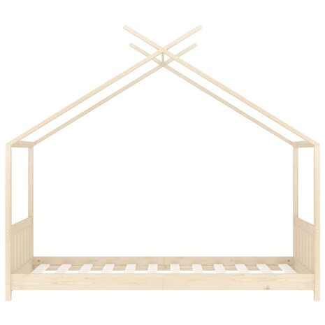 Kinderbedframe massief grenenhout 70x140 cm 4