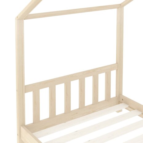 Kinderbedframe massief grenenhout 70x140 cm 6