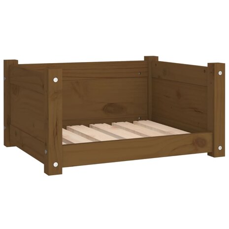 Hondenmand 55,5x45,5x28 cm massief grenenhout honingbruin 2