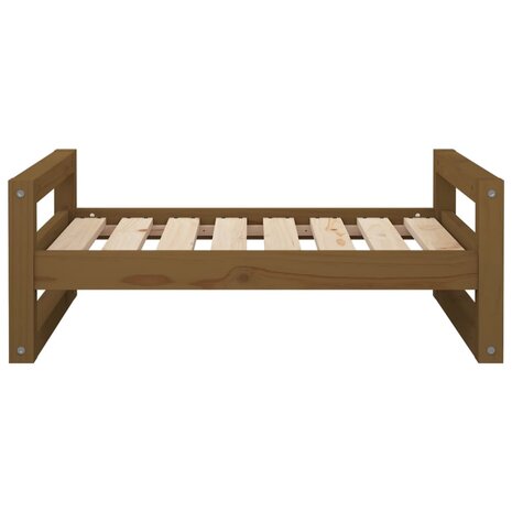 Hondenmand 75,5x55,5x28 cm massief grenenhout honingbruin 5
